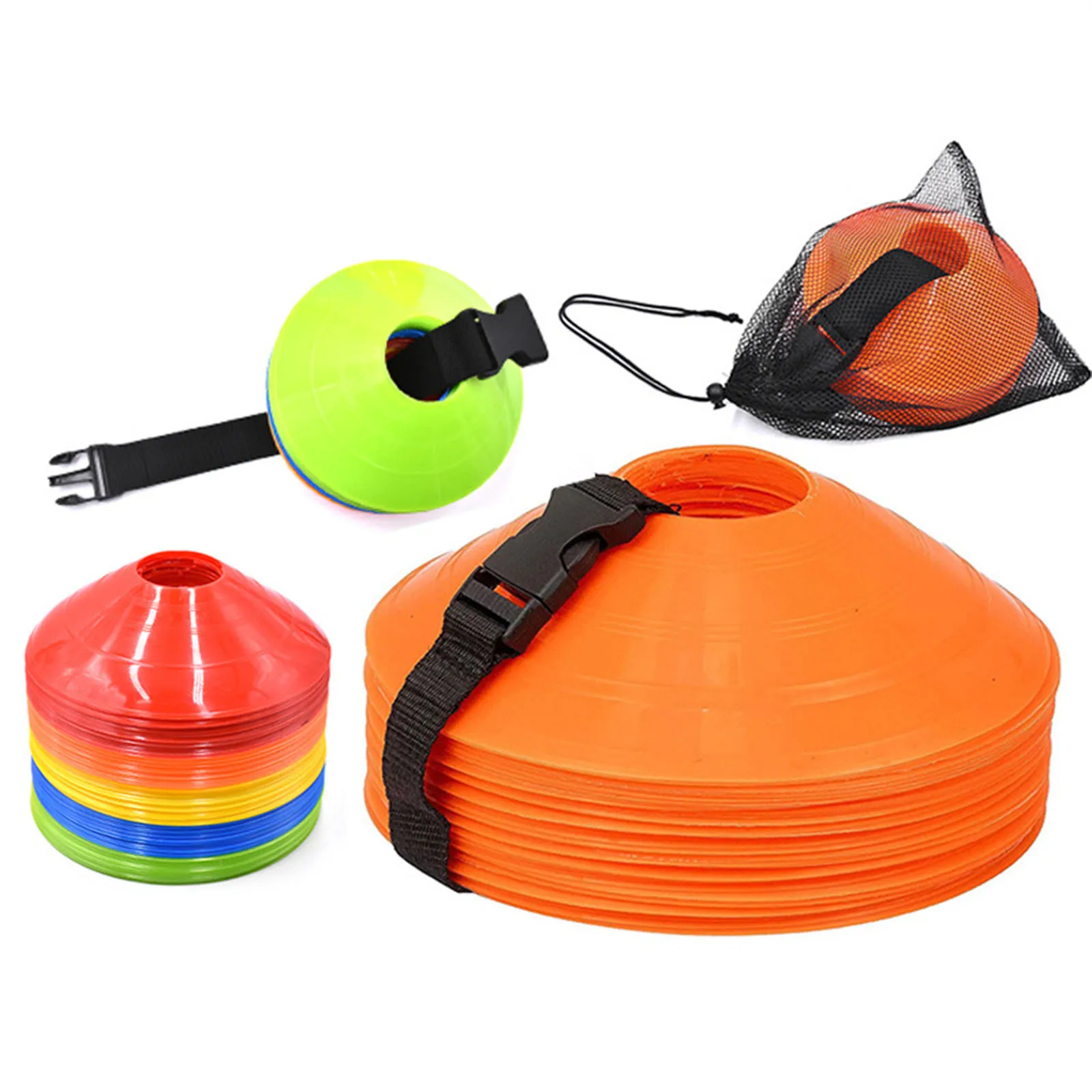 

12-40 Pcs Football Cones Durable Agility Training Games Sports Field Cone Markers for Outdoor Sports Challenge Kids Games