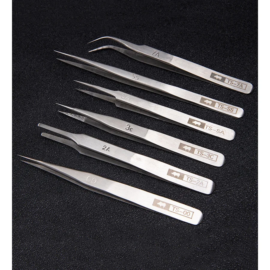 Japan RHINO TS-00 TS-2A TS-3C TS-7A TS-SA TS-SS Tweezers for Watch Mobile Phone Electronics Jewelry Repair Hand Tools