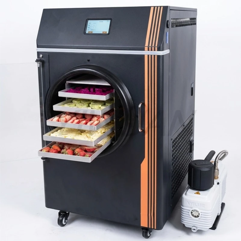 

Energy Saving 6kg Small Freeze Dryer Food Fruit and Vegetable Sublimation Lyophilizer Machine Home with Vacuum Pump Hot Sale