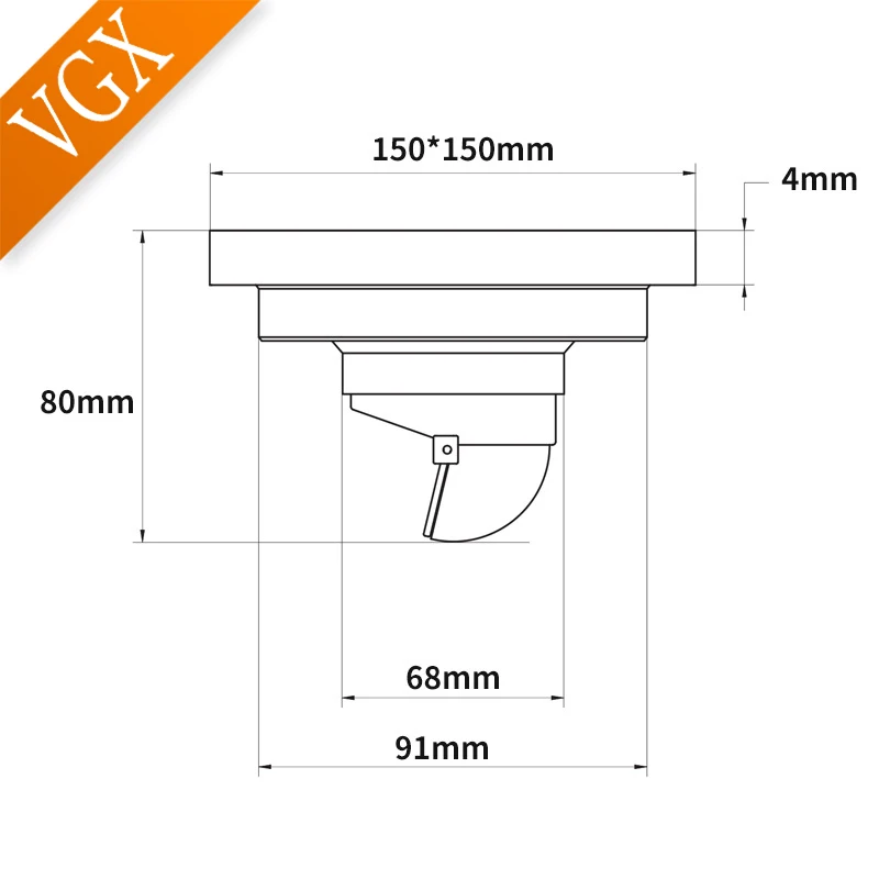 VGX Brass Floor Drain Stripe Anti-Odor Drain Valve Cover Shower Trap Drains Kitchen Bathroom Laundry Room Accessories 15cm*15cm