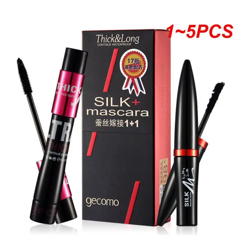 

1~5PCS Mascara Cream Dense Not Easy To Faint Thick Curly Eye Black Eyelash Lengthening Mascara Extender Fiber Eye Black