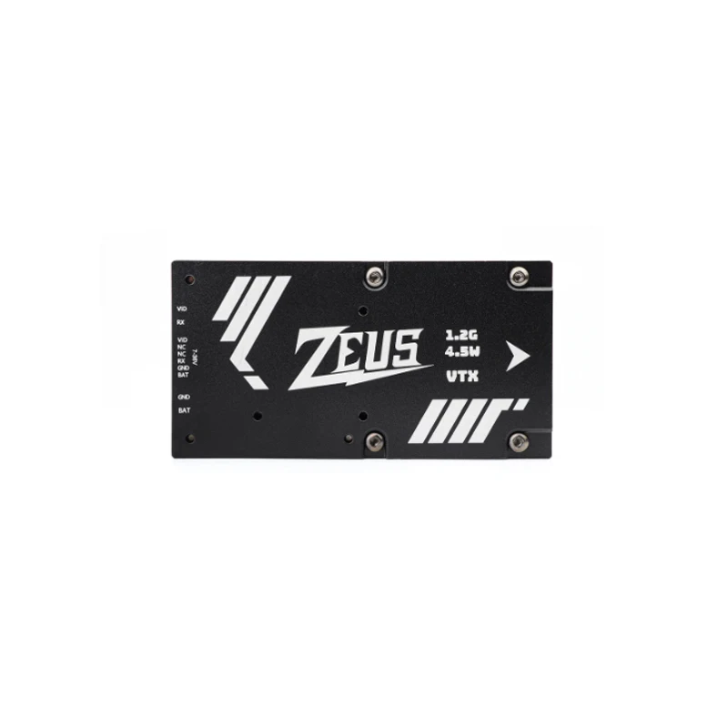 HGLRC ZEUS 1.2G 4.5W VTX 8CH 25mW /800mW /4.5W power adjustable image transmission built-in fan 2-8S suitable for model aircraft