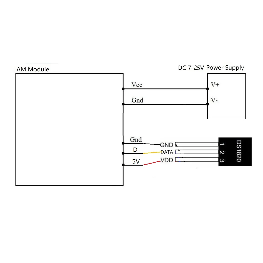 8CH DS18B20 Temperature Acquisition Module RS485 3000V Optical Isolation Communication Modbus RTU DC 12V 24V