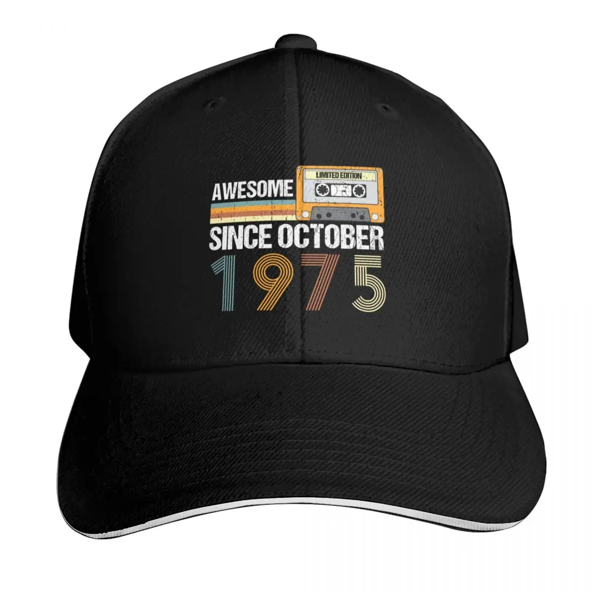 

Awesome Since October 1975 года, подарки на 48-й день рождения, подарки на 48 лет, бейсболка, зимние шапки для мужчин, новинка в шляпе, мужские и женские