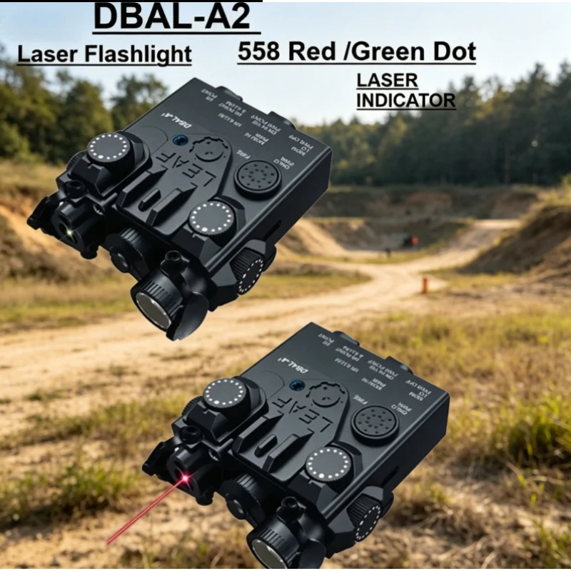 

Tactical DBAL-A2 Aiming Indicator, Red Green Laser Positioning, White LED Flashlight Mount on 20mm Rail Toy