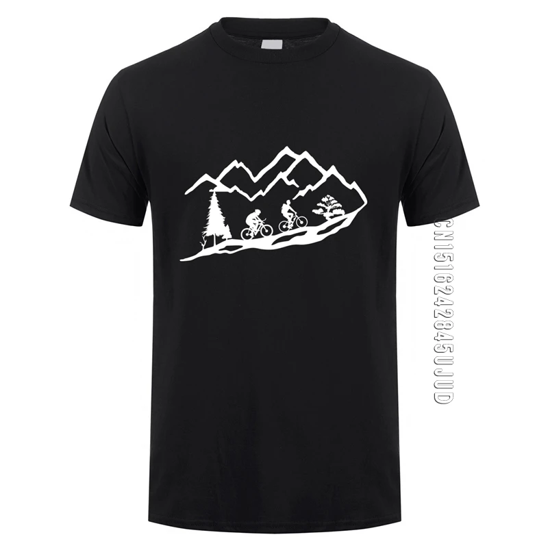 MTB Mountain Biking T Shirt Summer O Neck Cotton Cool T-shirts Birthday Gift Tshirt Tee Unisex Mans