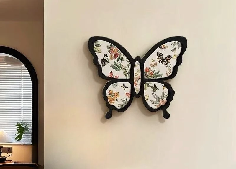 

DSA antique style living room decorative painting dining room hanging painting high-end butterfly sofa background wall
