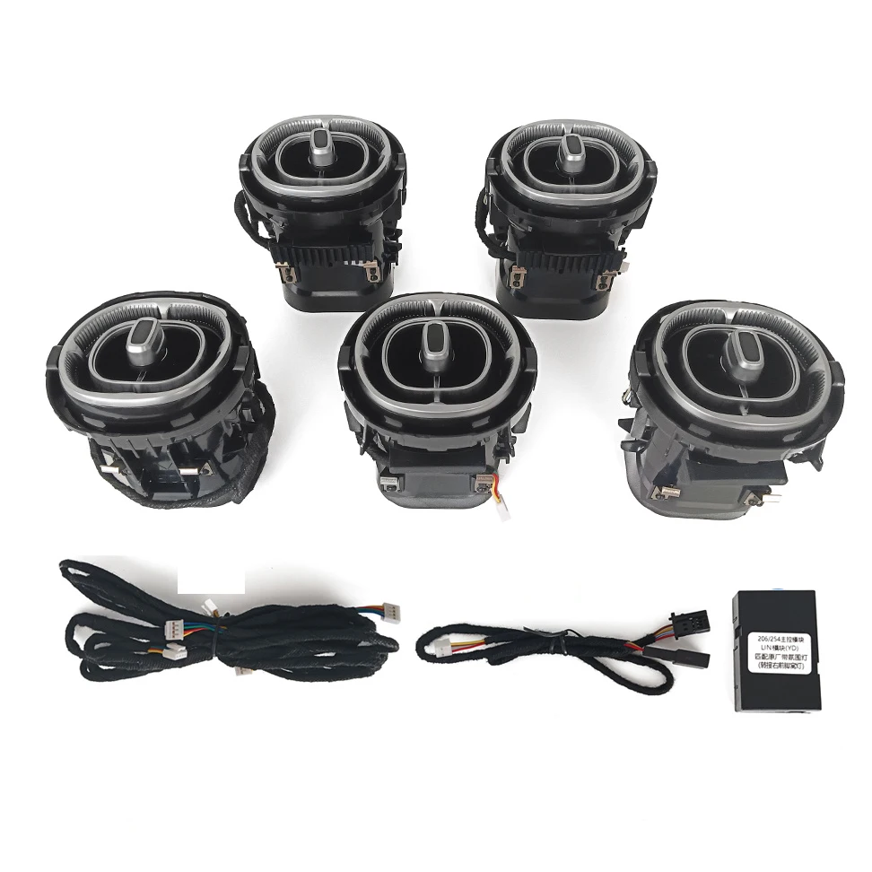 Atmosphere Light Car Illuminate Turbine Air Vent Ambient Light for  Refer to Mercedes Benz C-class W206