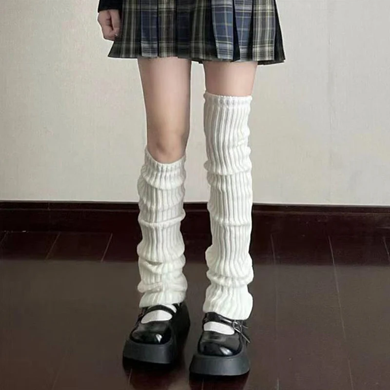

Jk Knitted Socks Harajuku Style Y2k Sweet Japanese College Style Spring And Autumn Style Mid-Tube Stacked Socks For Women