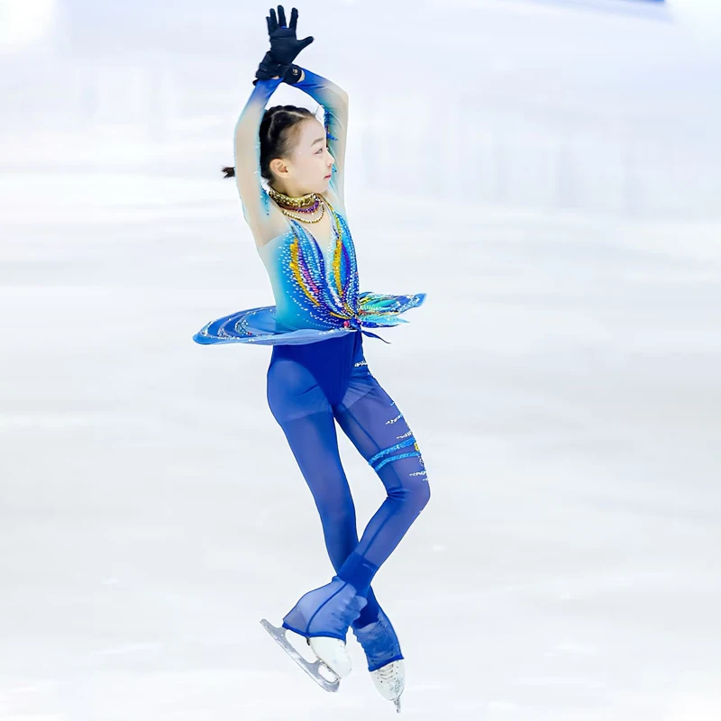

Figure skating performance dress jumpsuit for grading Kosten customization