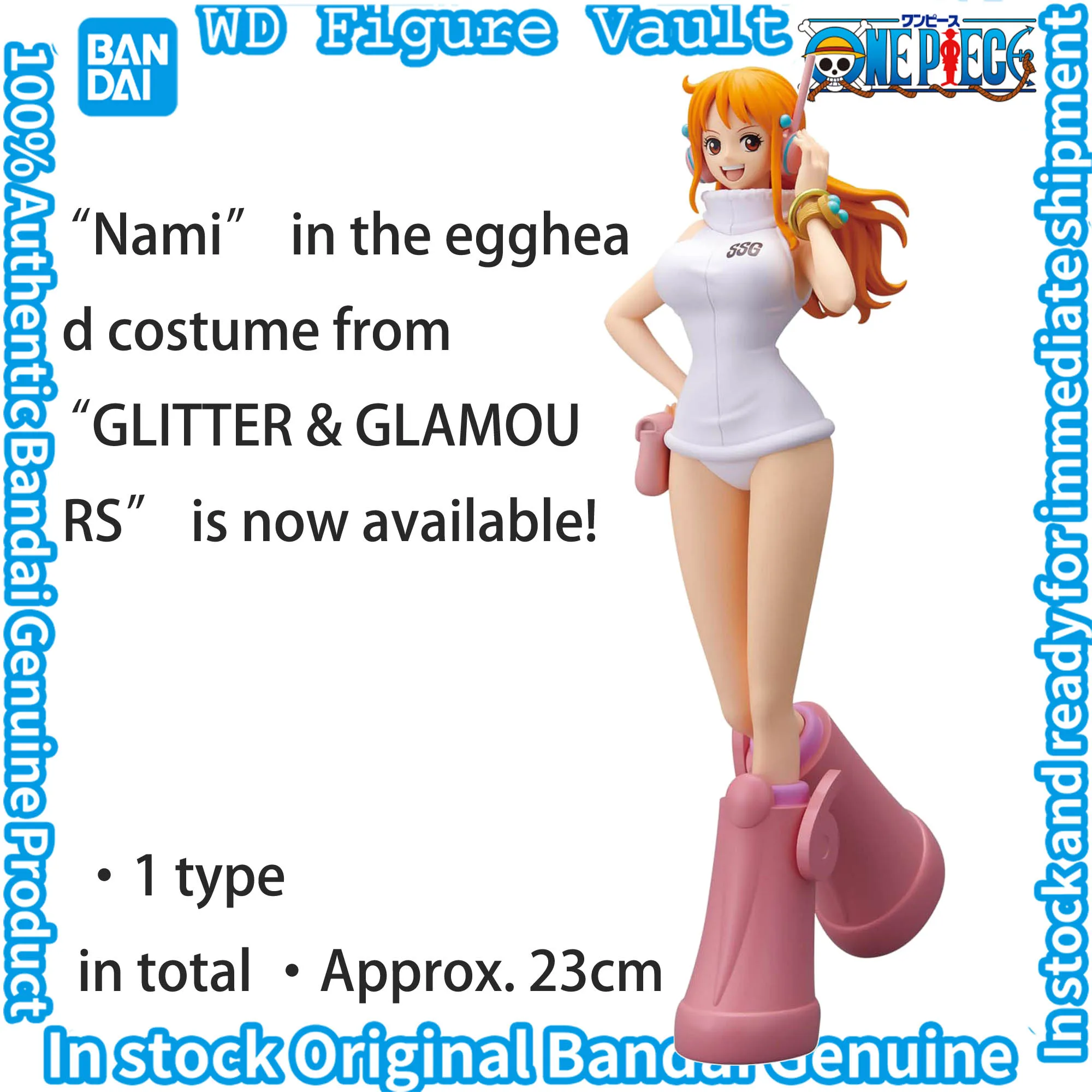 

Bandai Officially Licensed One Piece GLITTER & GLAMOURS-NAMI egghead style- Figures Anime Model Genuine Boxed Toy Gift