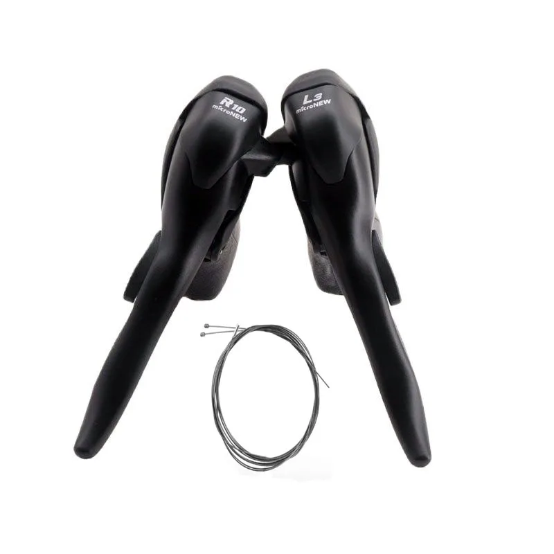 Micronew Racefiets Shifters 2x7 2x8 2x9 2x10 2x11 Speed Brake Shifter Fiets Derailleurs Voor Shimano Road Dual Control Hevels