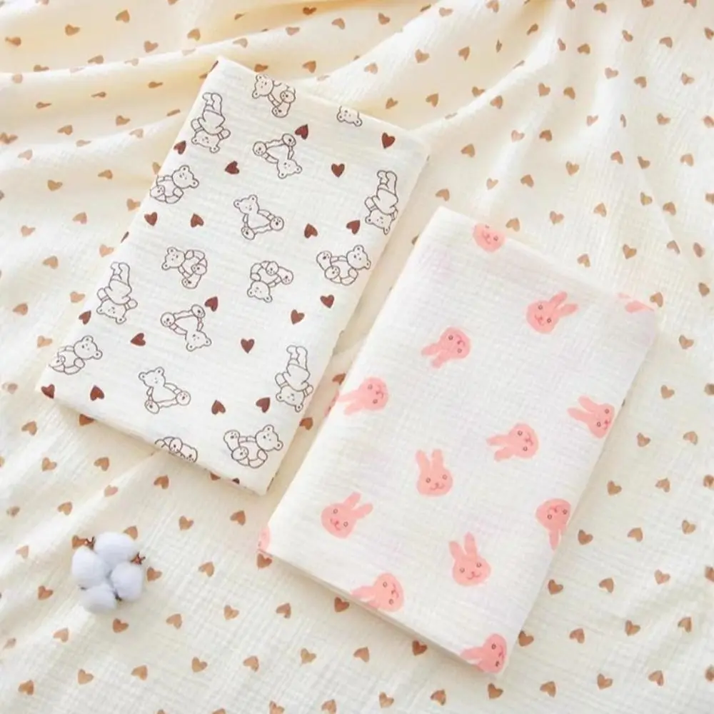 Double-Layered Swaddle Blanket Soft Cotton Breathable Gauze Quilt Bath Towel Multifunctional Newborn Wrap Blanket Infant Bath