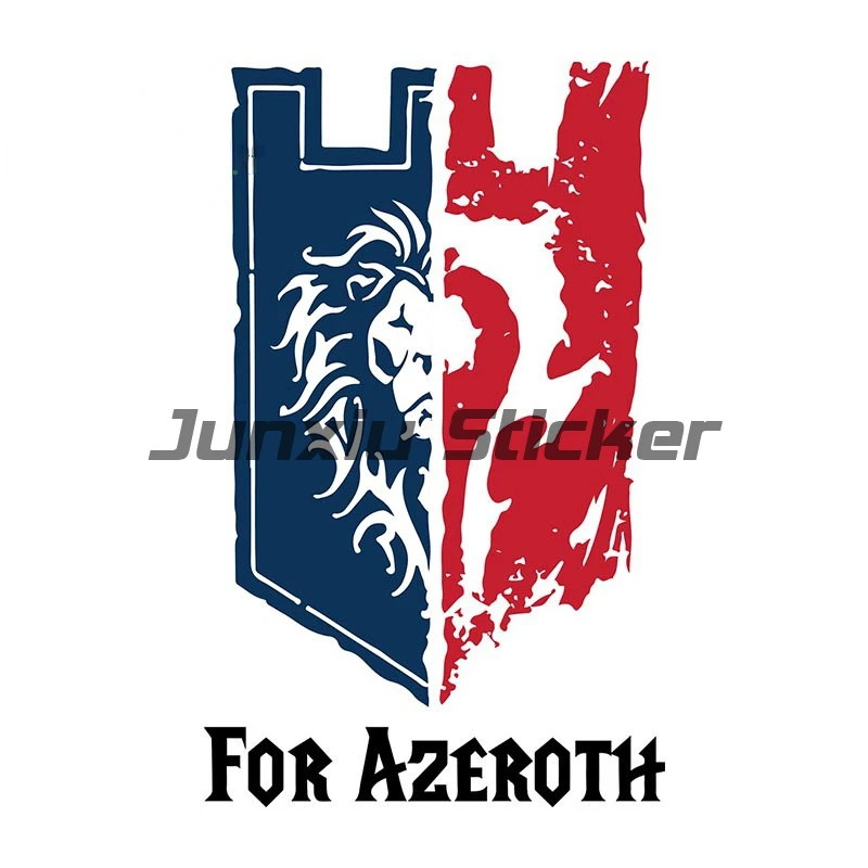 Red World of Warcraft Bandiera Tribale Adesivi Per Auto  Accessori Per Auto Paraurti In Vinile Impermeabile JDM Decal - Image 3