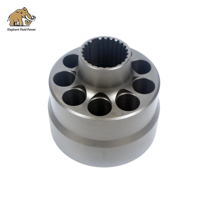 Excavator Hydraulic Main Pump Spare Parts PVH74 Cylinder Block