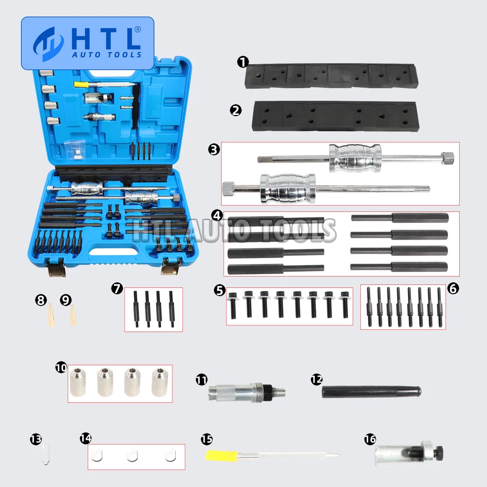 

Fuel Injector Puller Removal Tool & Injector Seal Installer Master Kit For GM Opel Buick Vauxhall MG 1.0L 1.4L 1.5T LFVI LG3 SGE