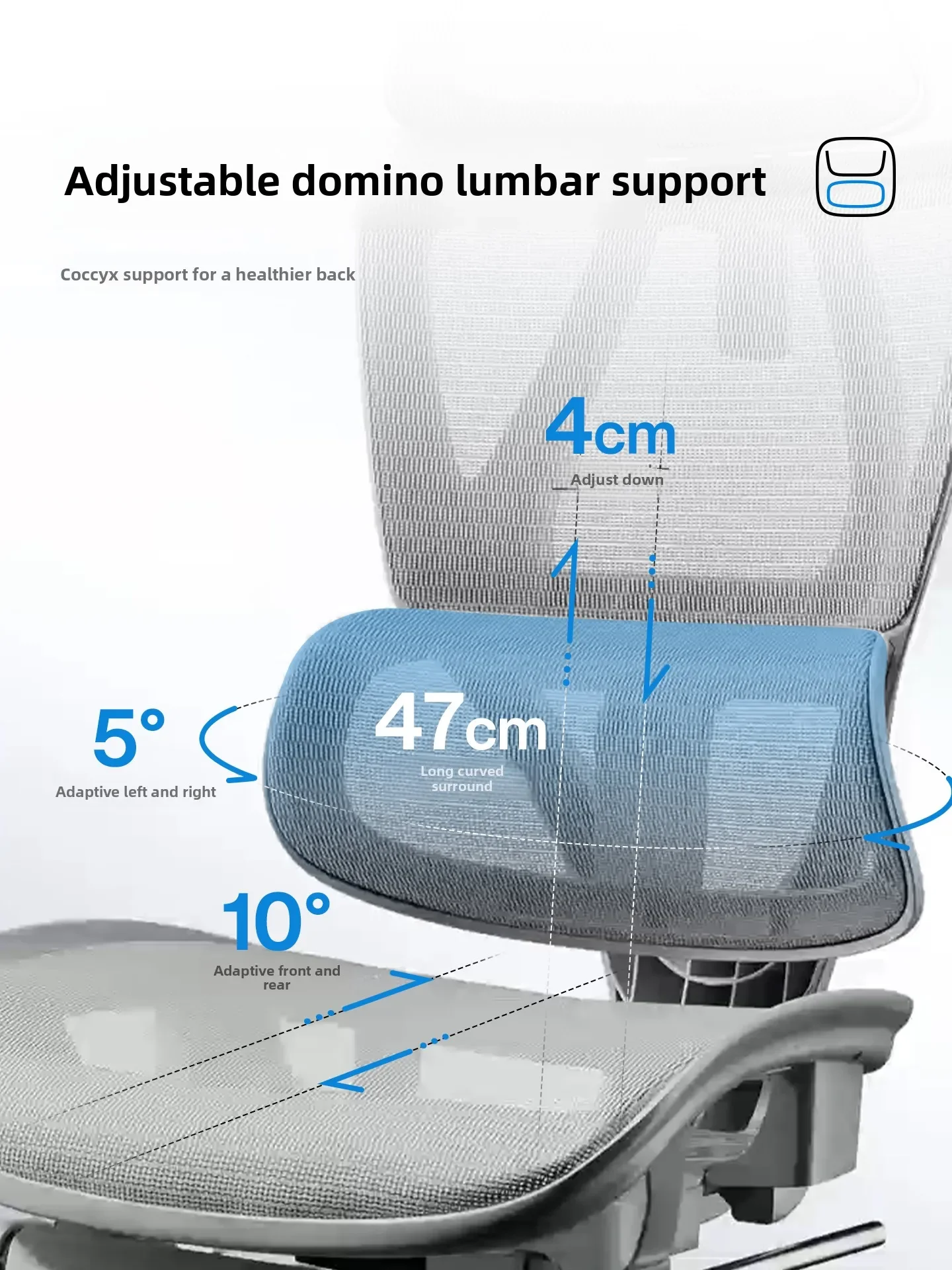 Ergonomic chair, support chair, e-sports office  sedentary home computer