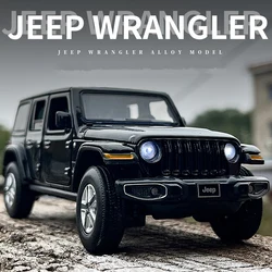 1:32 Jeeps Wrangler Rubicon Alloy Car Model Diecasts Metal Toy Off-road Vehicles Car Model Simulation Collection Childrens Gifts