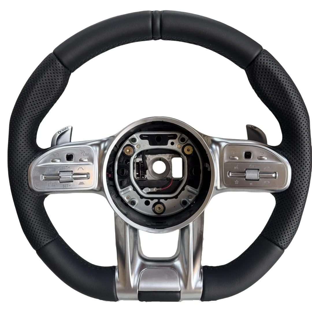 

For Steering Wheel Leather Dragonfly Design Business Style 3 Spokes 40mm Grip Compatible for Mercedes Benz Class C E W213 W203 W