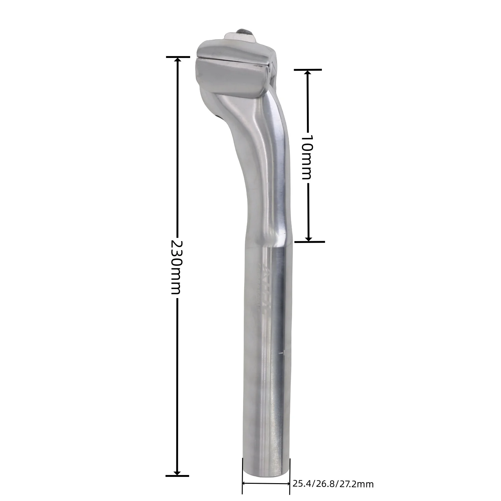 DJC Bicycle Seat Post 25.4/26.8/27.2MM x230MM Seat Tube Chrome Molybdenum Steel Fixed Gear BMX Rear Floating Seatpost