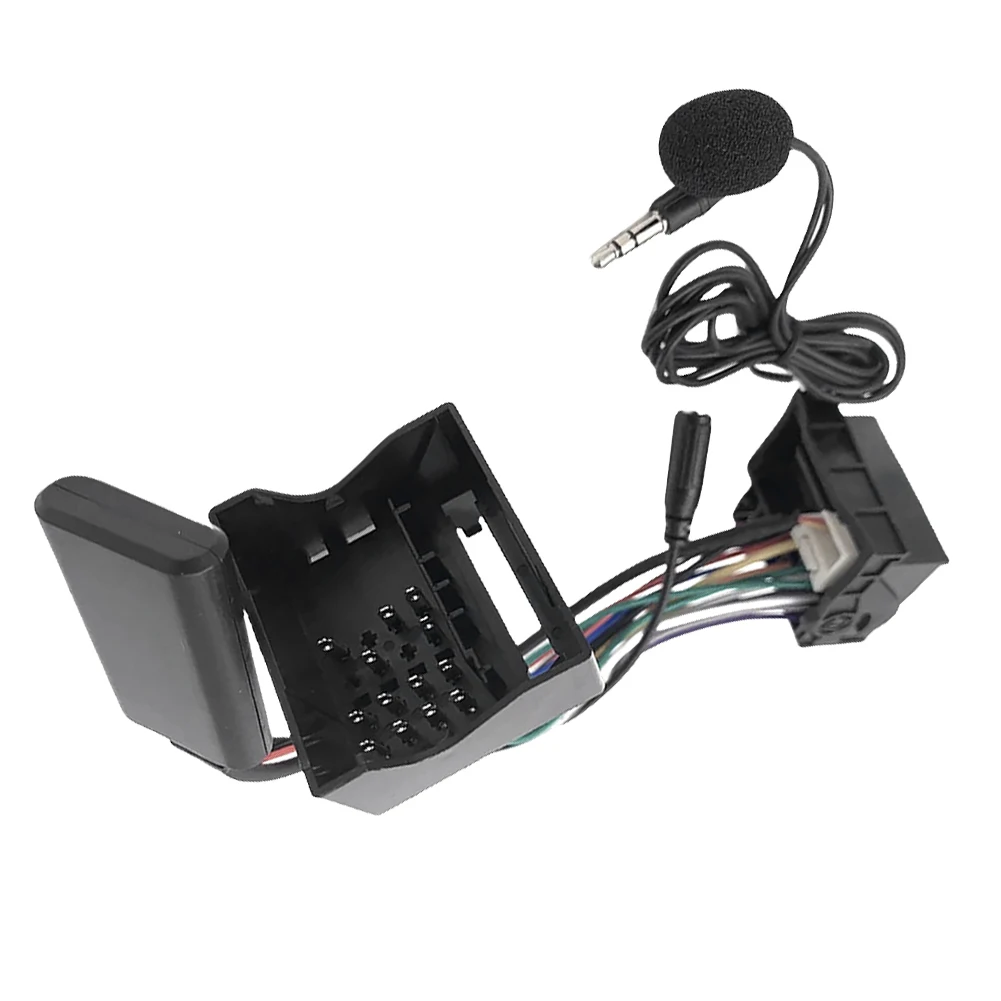 Adattatore cavo audio Chiamata Vivavoce Adattatore radio stereo wireless con microfono Adattatore audio musicale MP3 per Citroen C2 C3 C4 C5