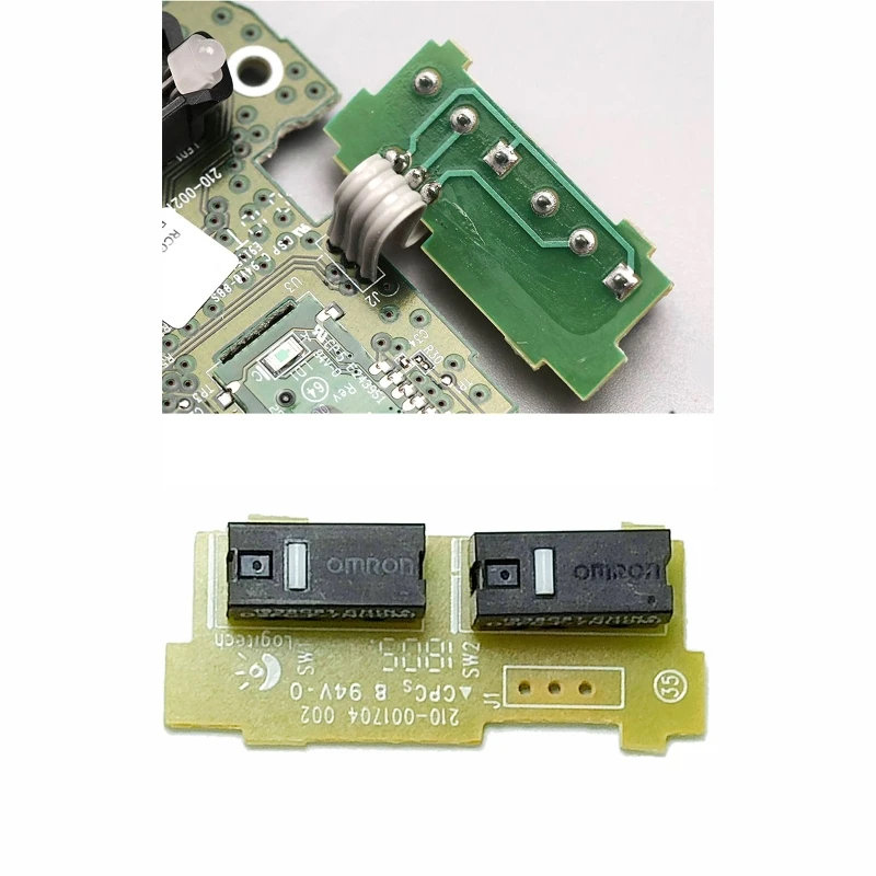 Mouse interruptor micro botão círculo placa chave motherboard para logitech g102 g102 herói botão do mouse placa cabo de peças de reparo
