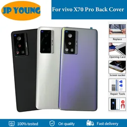 Original New Back Glass For vivo X70 Pro Battery Back Cover Door V2134A V2105 Phone Rear Case With  Logo Repair Replacement