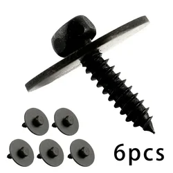 6Pcs For W203 S203 W204 S204 W207 W211 C219 4.8x19mm Screws Speed Fastener Undertray Sheet Metal Screws