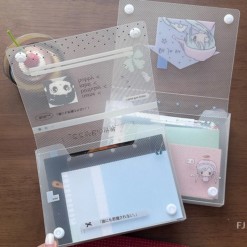 [YU] Niedliche A6-Aktentasche aus Kunststoff für Dokumente, Aufbewahrungstasche für Studenten, Organizer, Informationen, Taschenordner, Schreibwaren