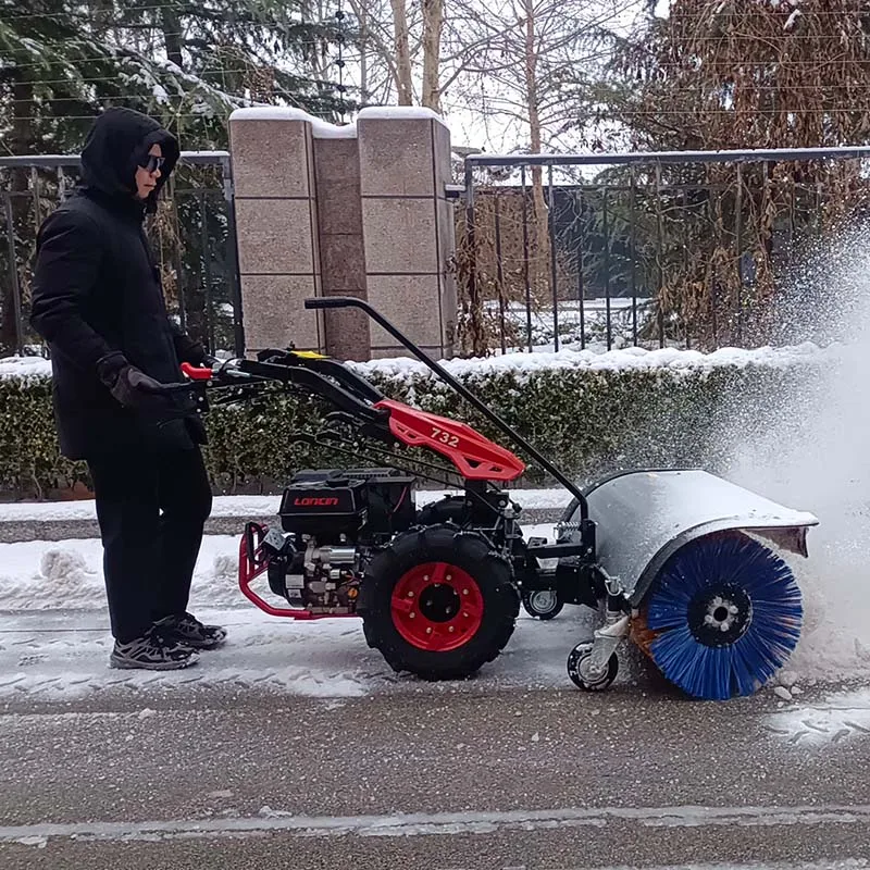 Multi-Function 6.5hp Power Brush Sweeper Road and Snow Cleaning Equipment Snow Sweeper for Sale