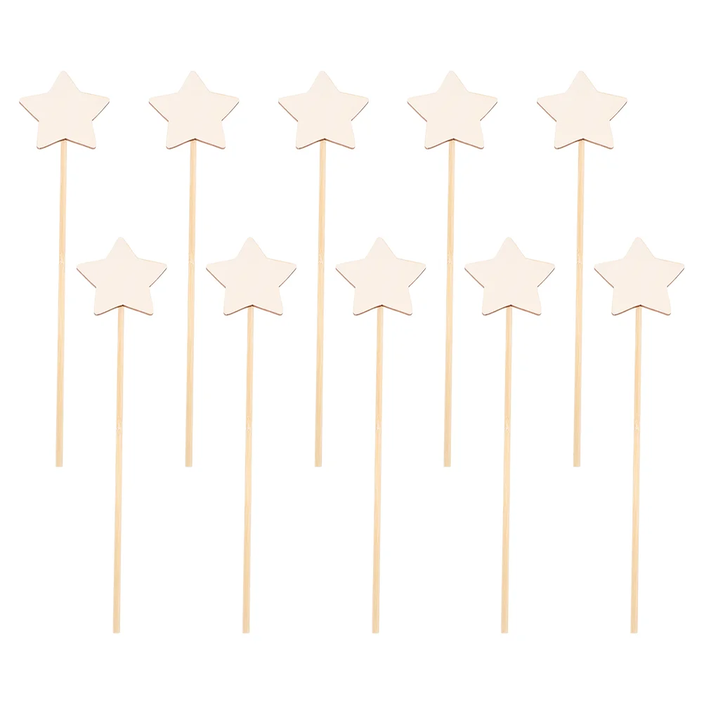 10 Pcs Star Fairy DIY Princess Kit Toys Children Plaything Wood Sticks Aldult