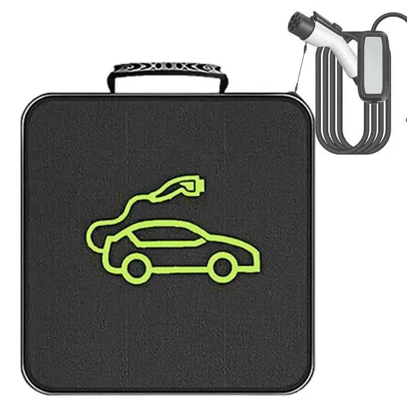 Electric Vehicles Battery Jumper Cable Bag Ev Charging Cable Organizer Portable Ev Car Charging Cable Bags Carry Storage Bag