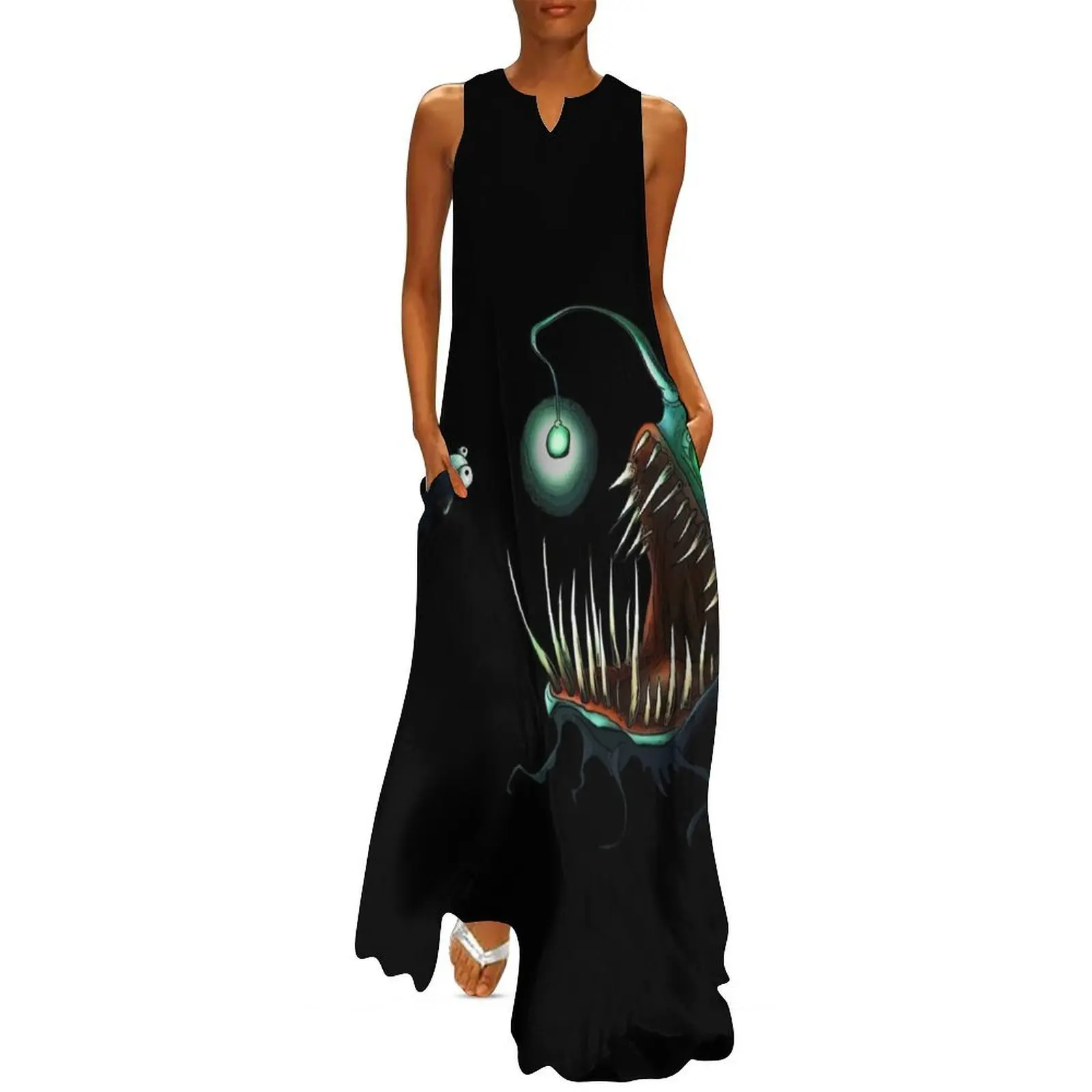 

Angler Fish Long Dress chic and elegant woman dress women party dresses women evening dress evening woman