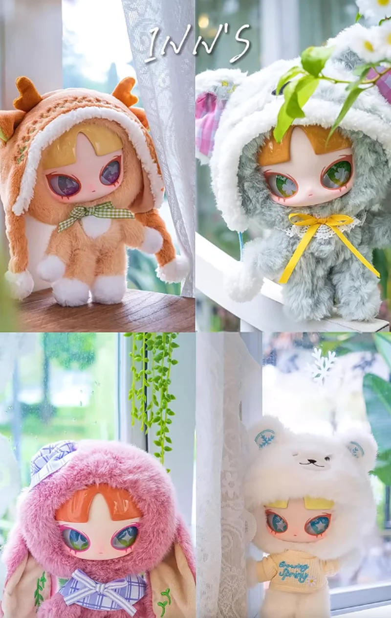 

Authentic Inn Spring Music Surprise Blind Box Doll Pendant Cute Detachable Hat Plush Doll Ornament Collectible Figure Girl Gift