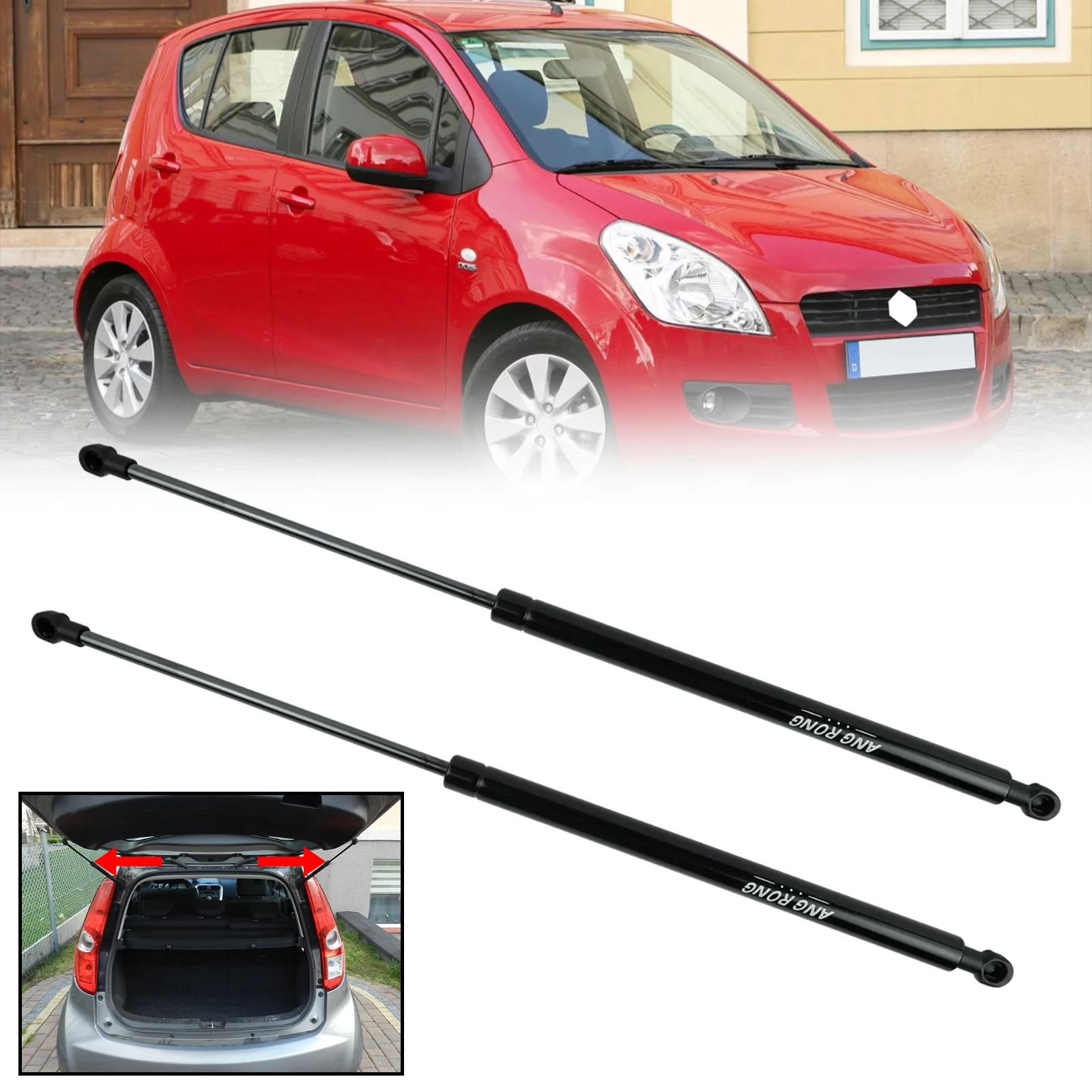 2x Rear Tailgate Boot Gas Struts Spring For Suzuki Splash EX Opel Vauxhall Agila II B 08-14, FIAT MAREA Weekend 185 OE 46420780