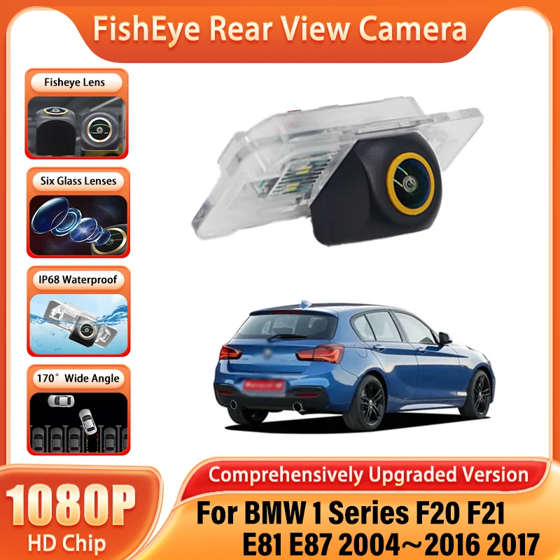 Rear View Camera Night Vision HD High Quality RCA For BMW 1 Series F20 F21 E81 E87 2004~2016 2017 Parking Reverse Assistance