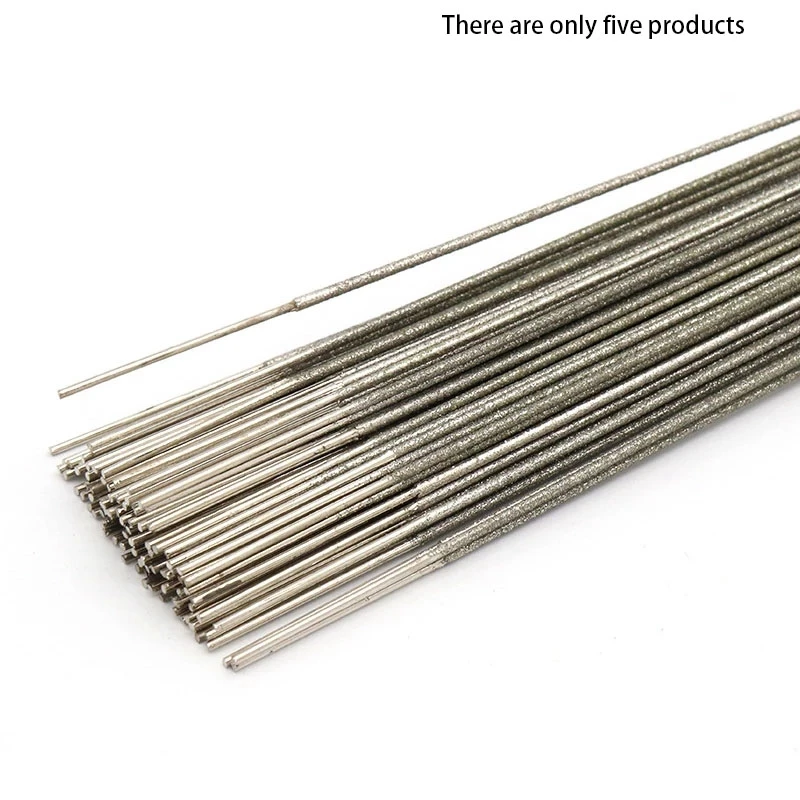 

ABVG-5Pcs 400Mm Diamond Wire Saw Blade, Saw Rods For Cutting Jade Metal Resin Jewelry Hand Tools