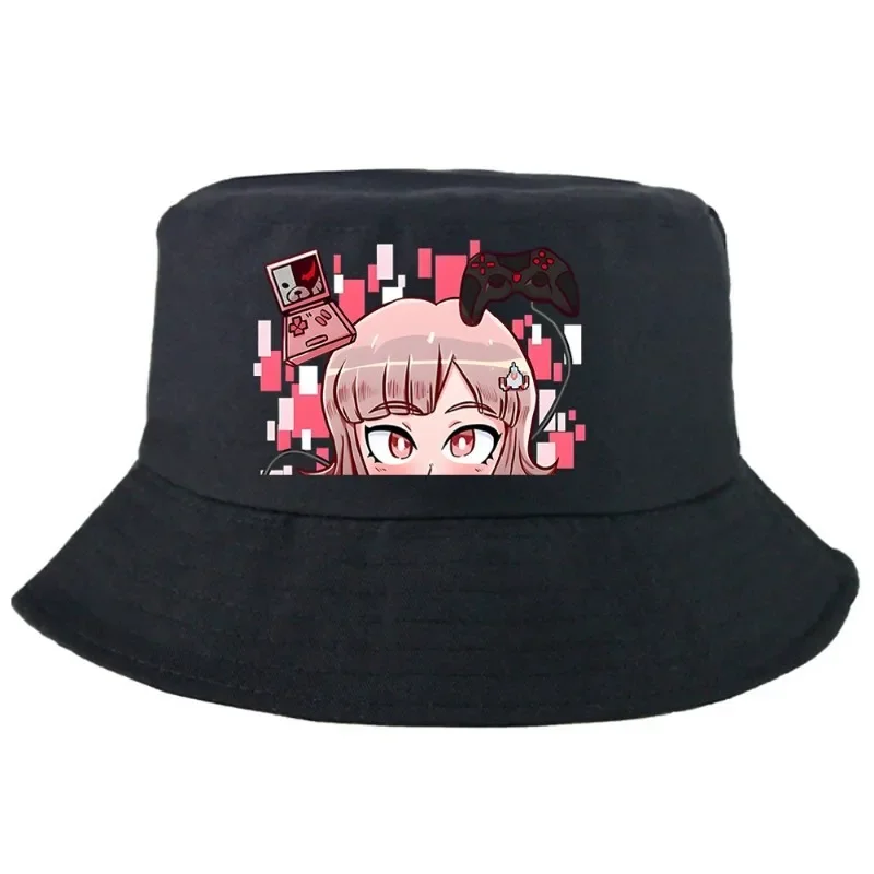 Chiaki Nanami Gamer Brain Chiaki Bucket Hat Summer Foldable Bucket Hat Man Women Unisex Outdoor Sunscreen Fishing Hunting Cap