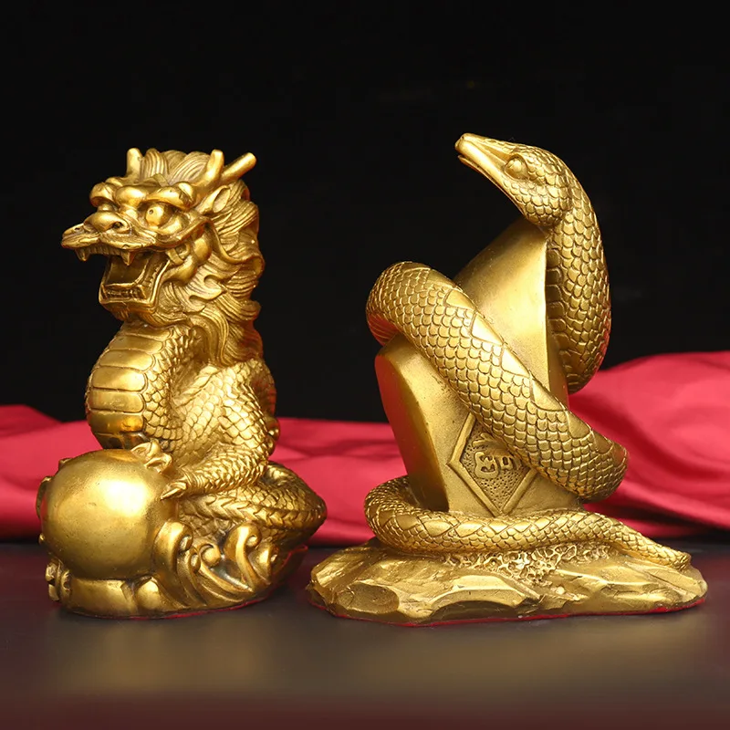 Guyunzhai Brass Twelve Zodiac Year Decoration Tiger Rabbit Rat Cattle Horse Sheep Dragon Snake Monkey Chicken Dog Pig Crafts