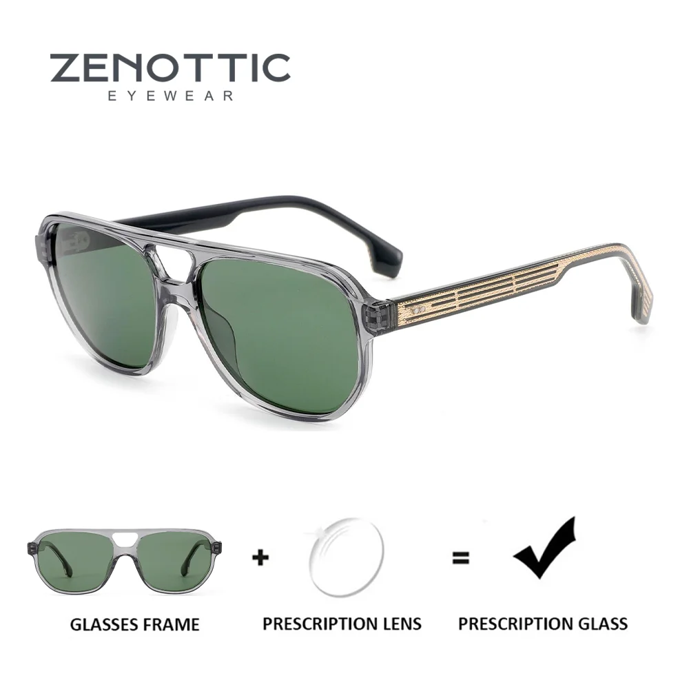 

ZENOTTIC металлические поляризационные квадратные солнцезащитные очки UV400 для мужчин, модные корректирующие солнцезащитные очки