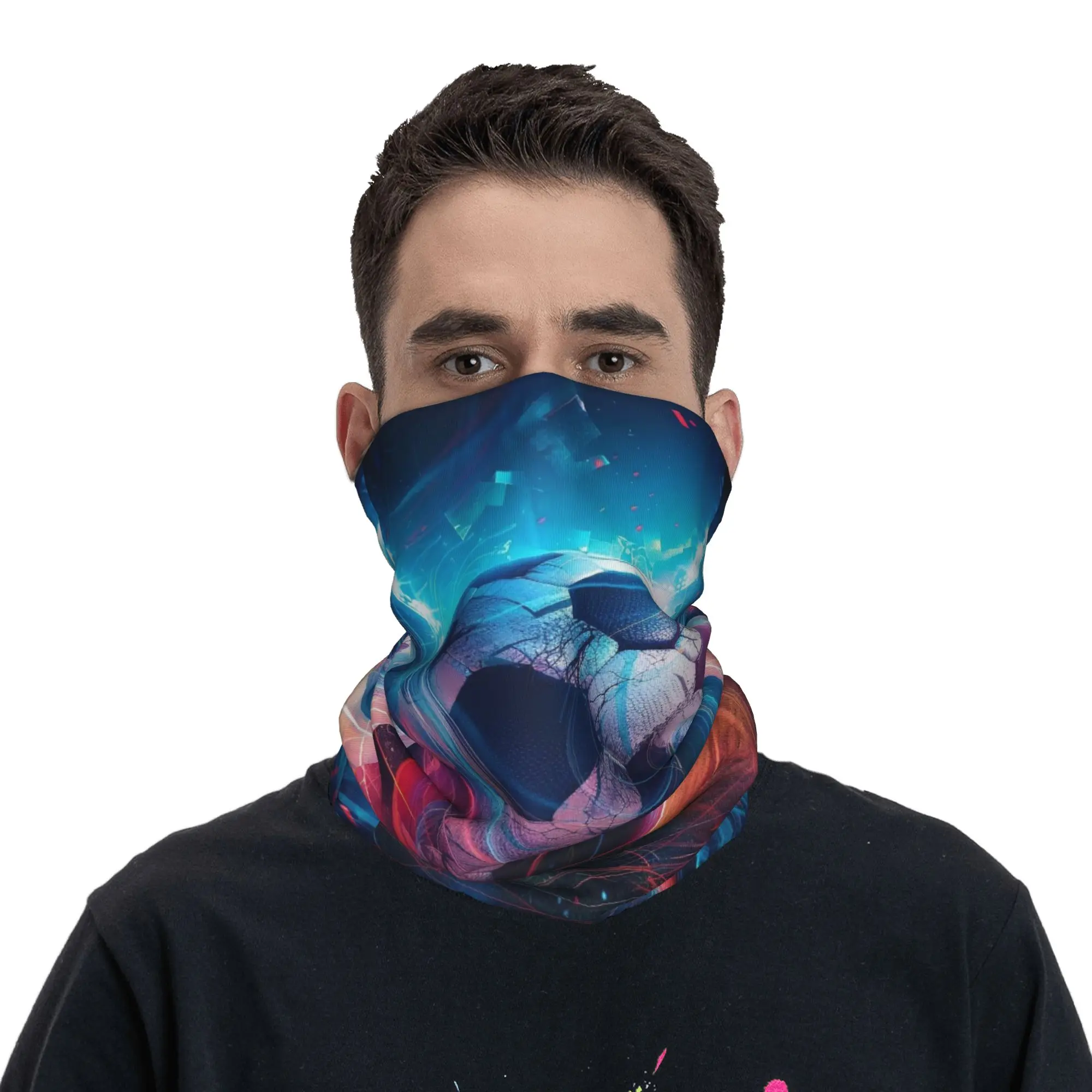 Football Soccer Bandana Neck Gaiter Printed Wrap Scarf Warm Cycling Scarf Running For Men Women Adult Washable