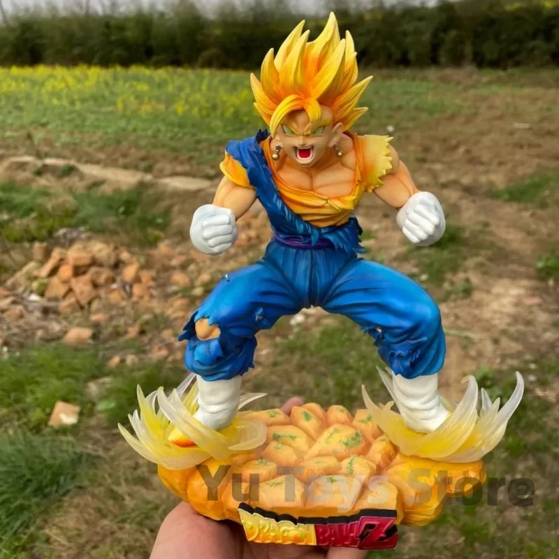 New 29cm Dragon Ball Z Super Vegeto Figure Super Saiyan Blue Dbz Figurine Statue Anime Figures Collectible Model Doll Toys