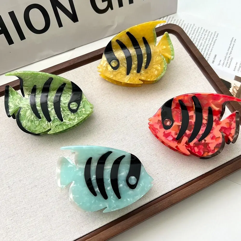 Acetic Acid Acetate Animal Hair Claw Tropical Fish Ocean Series Sea Creature Hair Clip Hair Accessories Cartoon Big Shark Clip