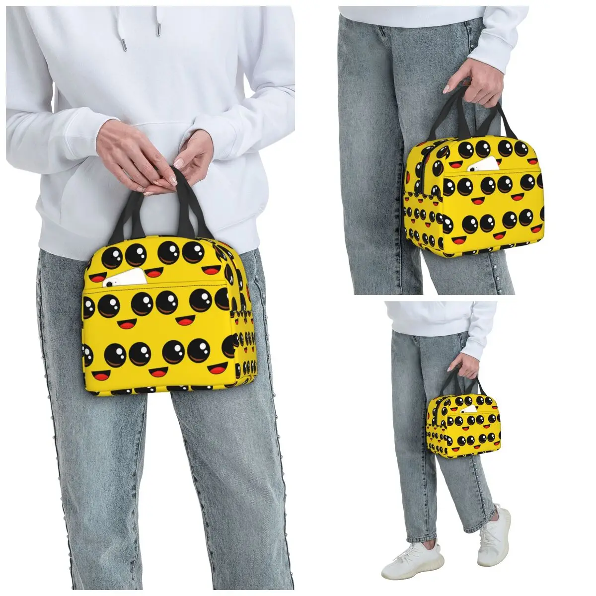 Banana Peely Battle Royale Character Insulated Lunch Bag for Women Office Cooler Thermal Food Box Tote Lunch Boxes Container