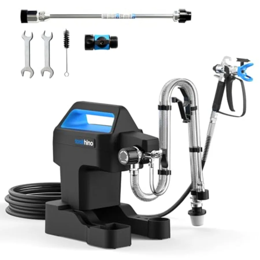 

Безвоздушный распылитель краски Toolrhino для покраски дома, выбор для начинающих мастеров, с отсеком для хранения аксессуаров, легкий дизайн, тонкий корпус