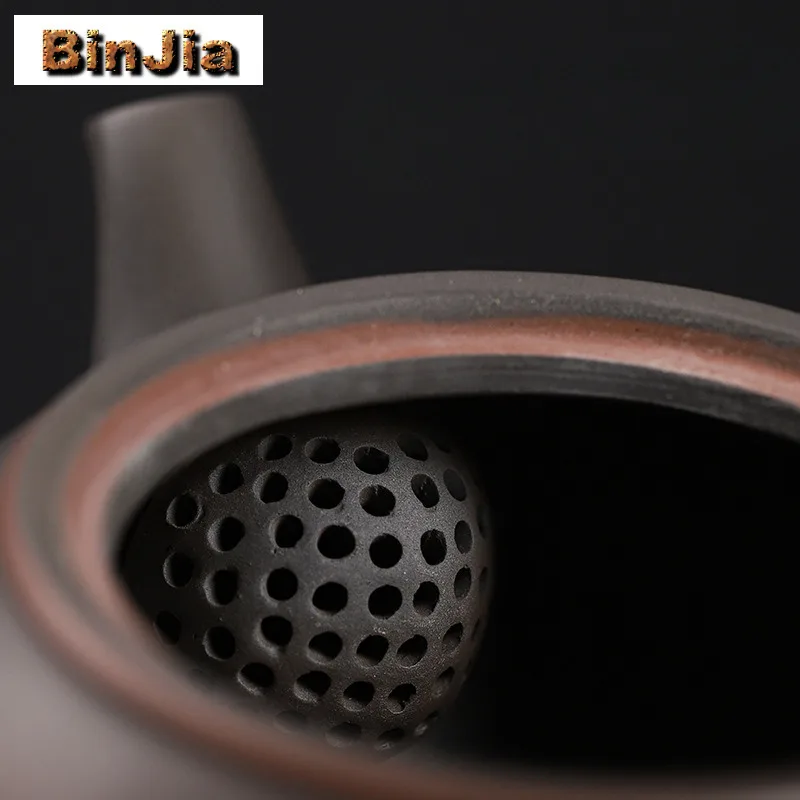 260 مللي الصينية Qingxi الأرجواني الفخار إبريق الشاي اليدوية القفز سكين وعاء اليابانية صانع الشاي غلاية درينكوير اكسسوارات جمع #3