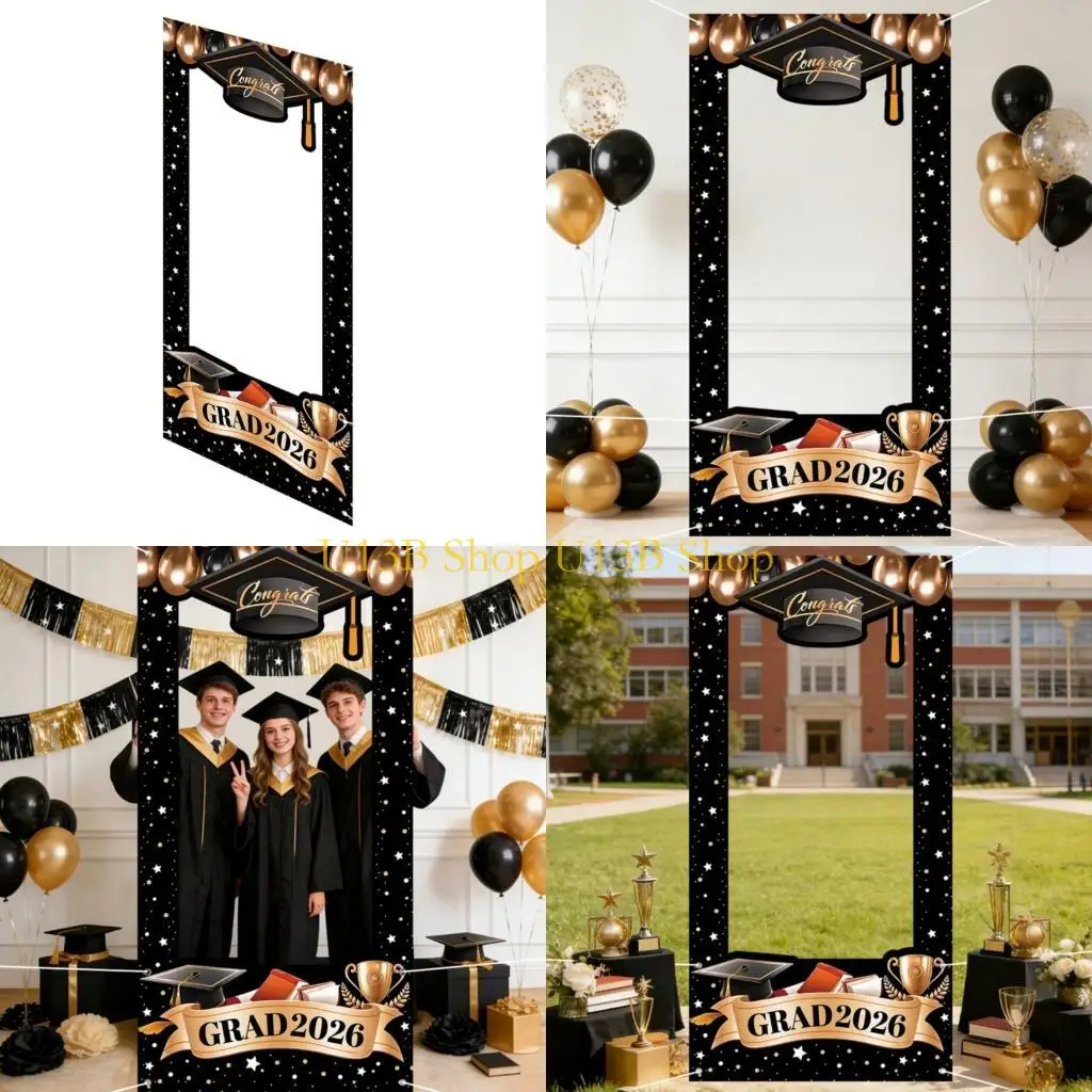 U13B Senior Year 2026 Photo Booth Backdrop With Congrats Design 120x60cm For 2026