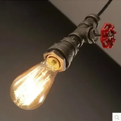 

Винтажный подвесной светильник Edison в стиле лофт, промышленные светильники, ретро-лампа для водопроводной трубы, промышленное освещение