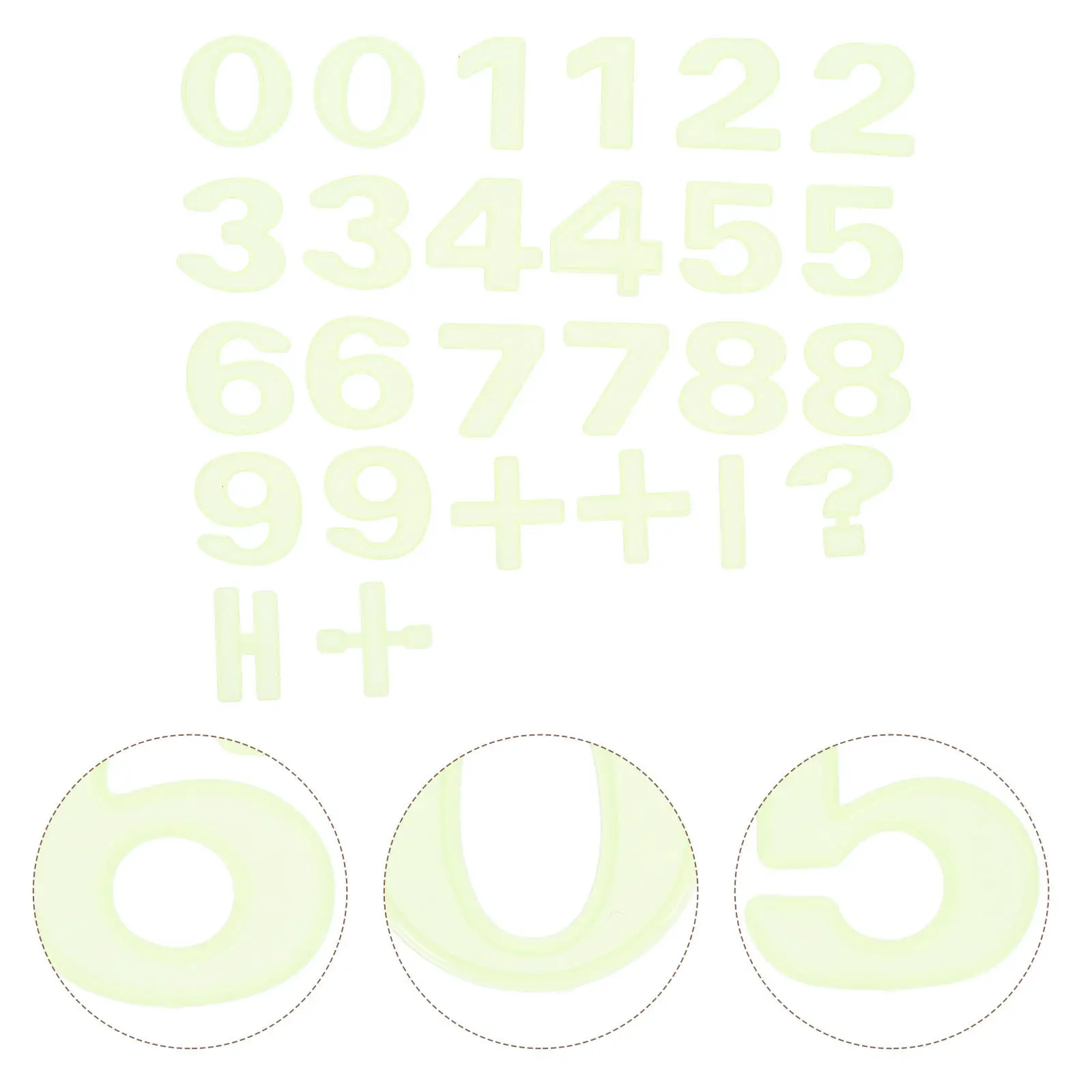 

26 Pcs Classroom Decal Cartoon Sticker for Wall Stickers Bathroom Fluorescent Decoration Glow Decorations Decorative