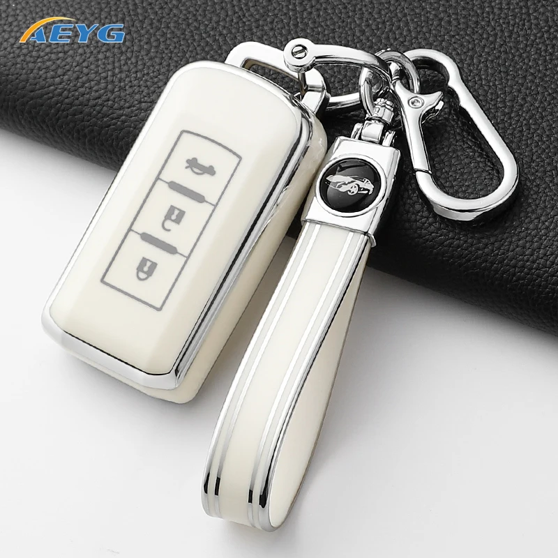 حافظة مفاتيح السيارة غطاء شل فوب لميتسوبيشي أوتلاندر ASX باجيرو لانسر سبورت الكسوف الصليب المفاتيح الملحقات الداخلية